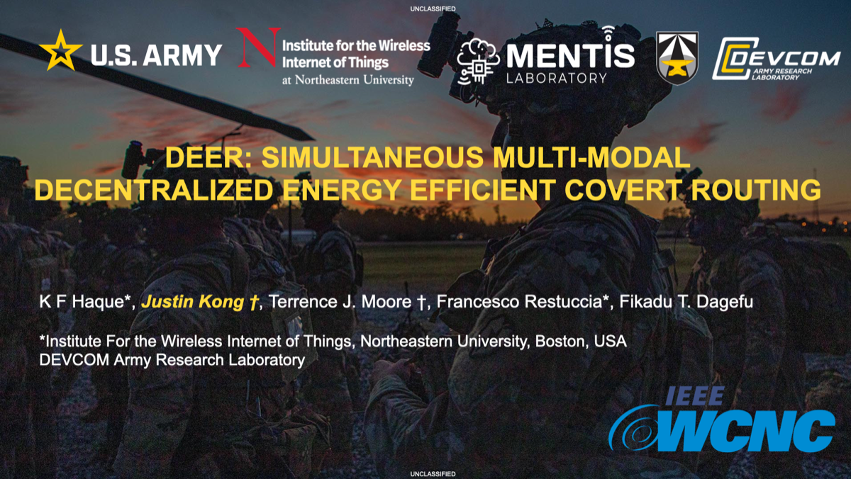 Title slide for the DEER presentation at IEEE WCNC 2025